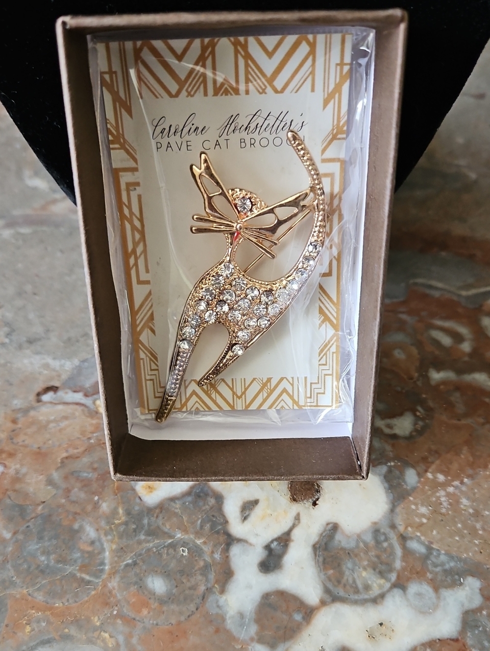 NWT Caroline Hochstetter's Pavé Cat Brooch